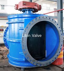 AWWA DN1400 Zero Leakage Water Plug Valve / Full Port Plug Valve Tidak ada port menyusut Kerugian kepala rendah