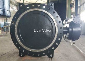 DN1000 Flange Connection Double Offset Butterfly Valve, Cast Iron Metal Seated Butterfly Valves