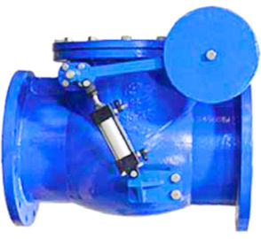 Sambungan Flange Swing Check Valve, Non Return Valve Dengan Elastik / Metal Seated