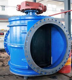 AWWA DN1400 Zero Leakage Water Plug Valve / Full Port Plug Valve Tidak ada port menyusut Kerugian kepala rendah
