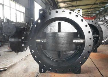 Katup Kupu-Kupu Eksentrik Besi Lempeng / Kupu-Kupu Air Katup Ukuran Kisaran DN100 - DN3600