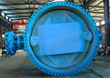 AWWA DN3000 Biru Klep Kupu-kupu Berkinerja Tinggi, Tekanan Menengah Klep Kupu-kupu Besi Lempeng